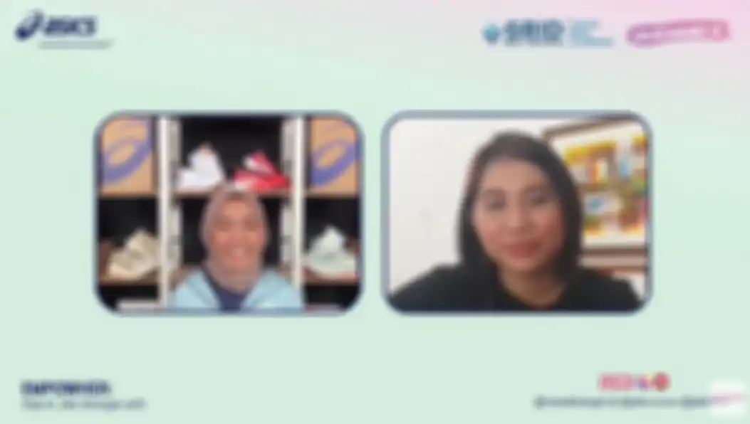 Novita (Host CewekBanget.ID) dan Merghie Cornelis (Co-Founder @Jakbabes)
