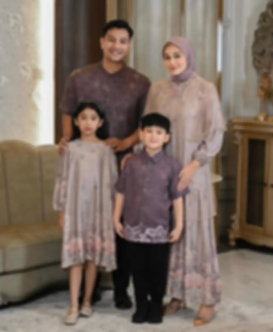 Baju lebaran 2024 warna mauve