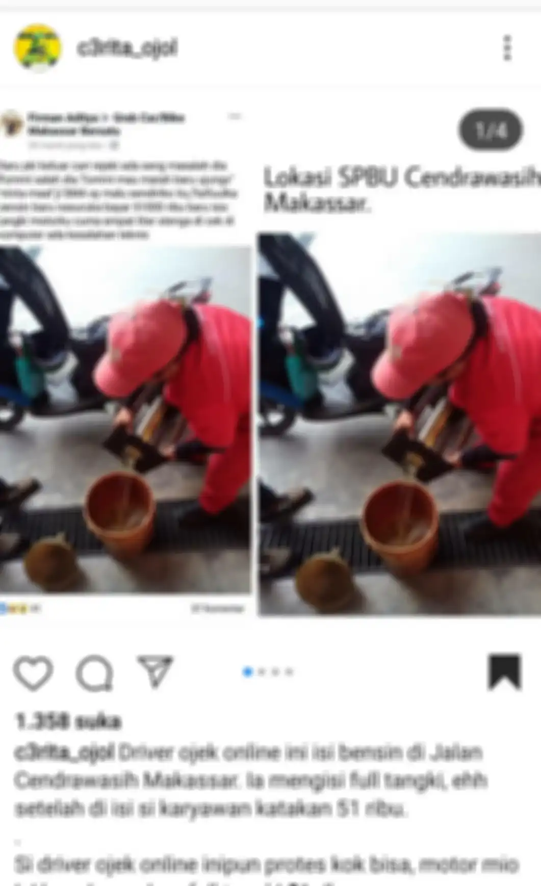 Tangki bensin Yamaha Mio dibongkar
