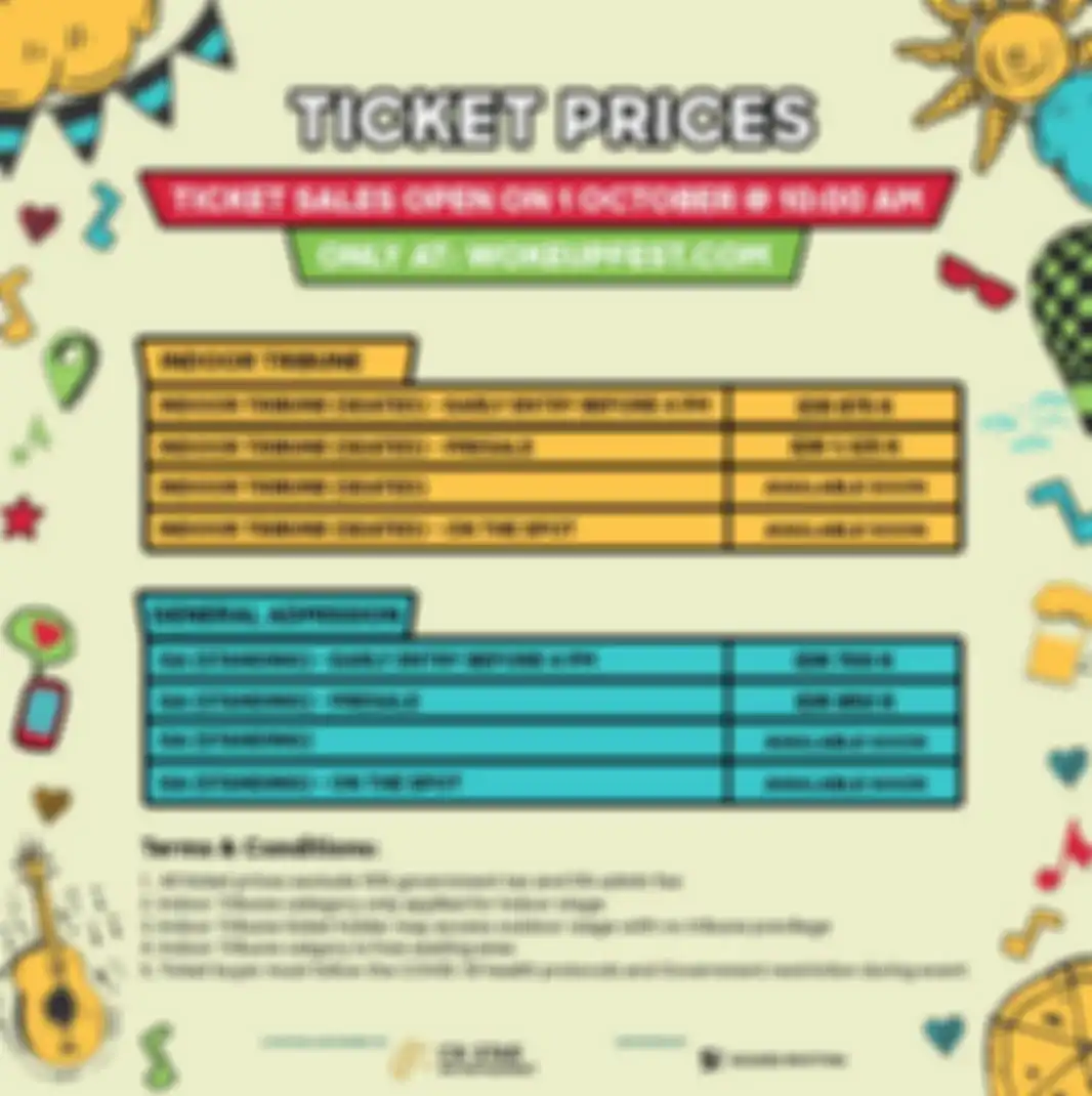 WUF Ticket Prices