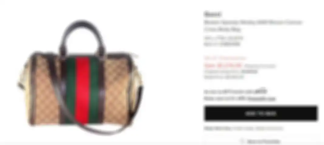 Tas Boston Speedy Webby 6401 Brown Canvas Cross Body Bag dari Gucci