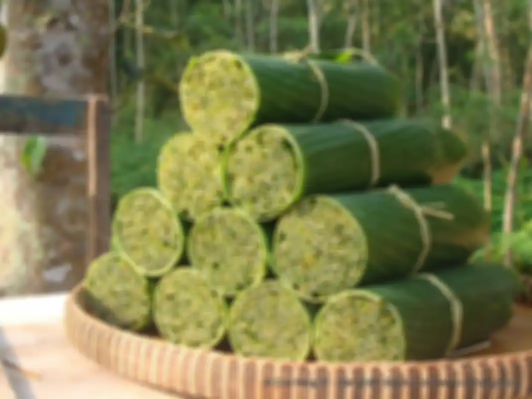 Sedotan dari rumput liar buatan Tran Minh
