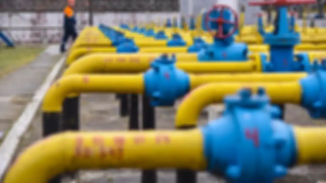 Rentetan pipa gas Perusahaan Operasional Gas Alam Ukraina (GTSOU). 