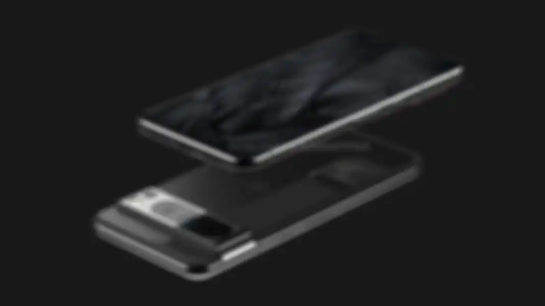 Render desain CAD Google Pixel 8 Pro.
