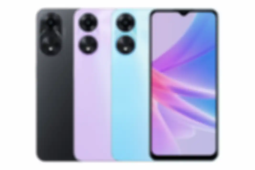 Tampilan panel depan dan belakang Oppo A58x 5G
