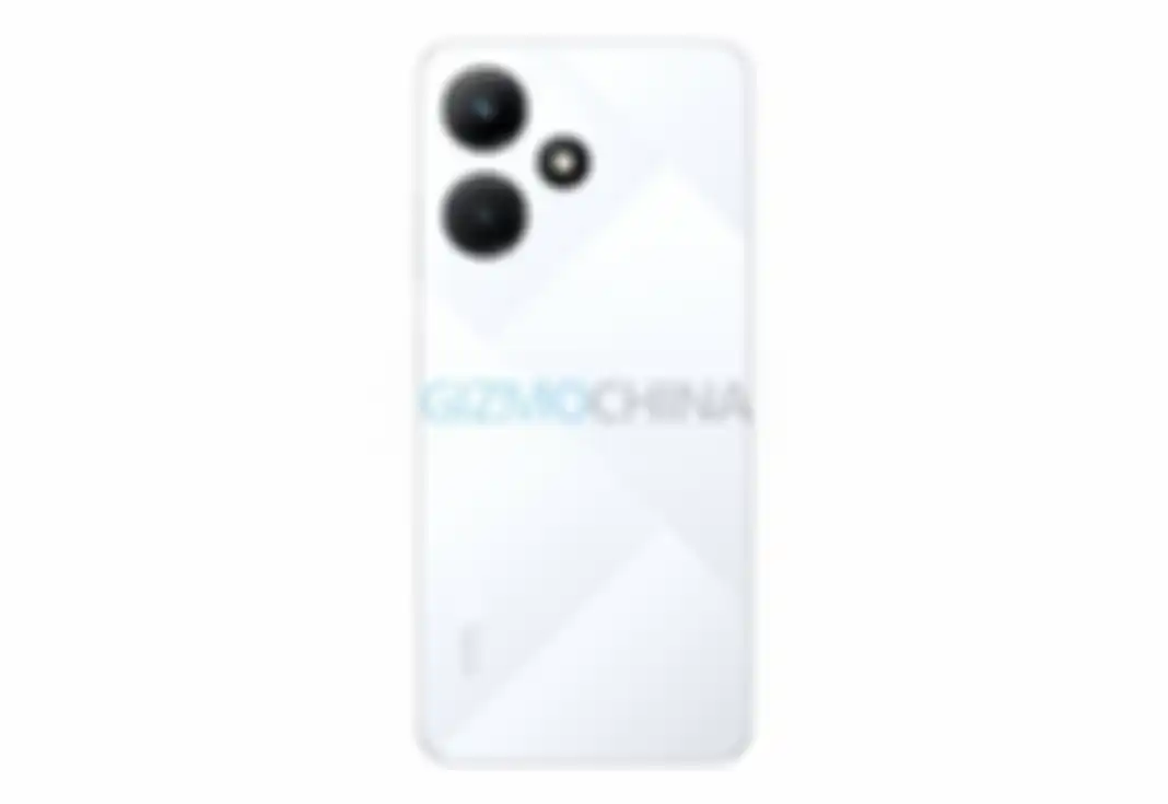 Tampilan Infinix Hot 30i varian Diamond White (putih).