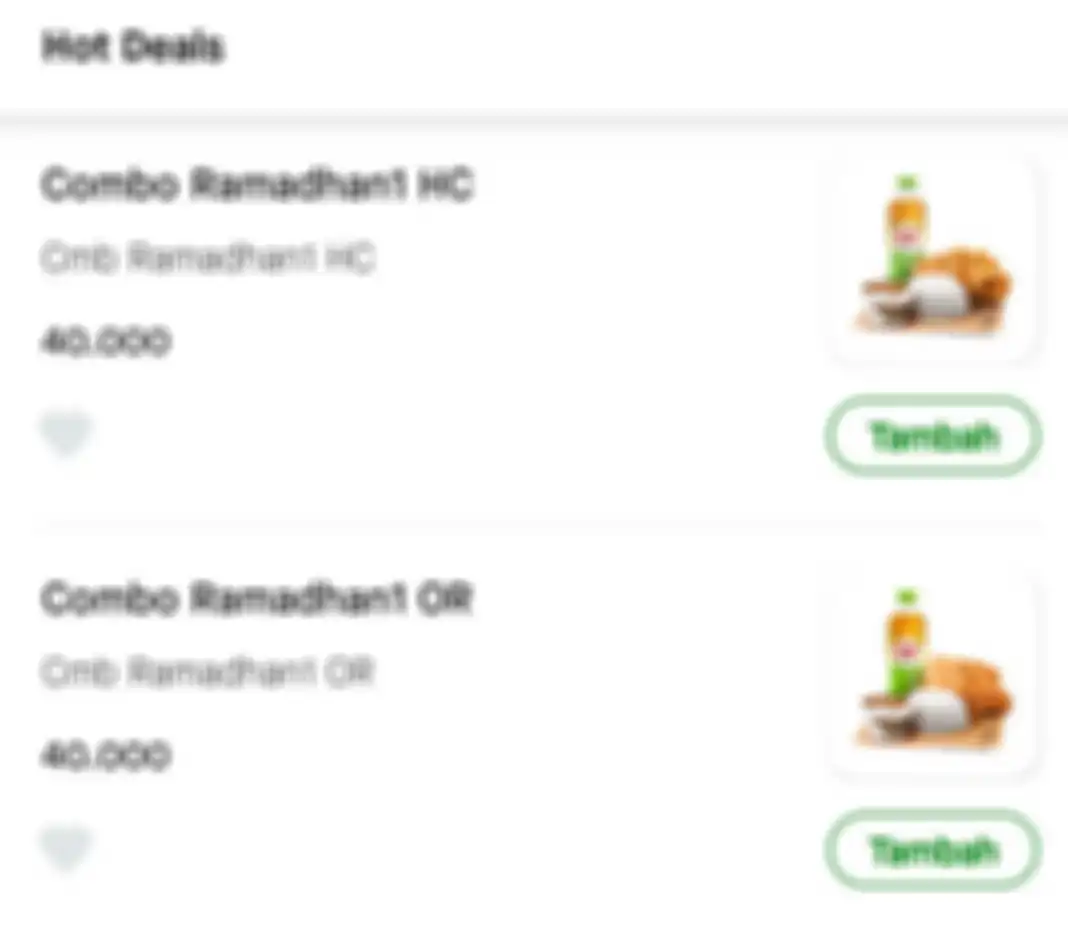 Promo GoFood KFC untuk menu berbuka puasa.