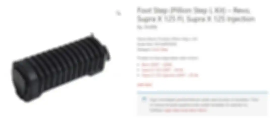 Ilustrasi harga footstep motor Honda Supra di situs Hondacengkareng.com
