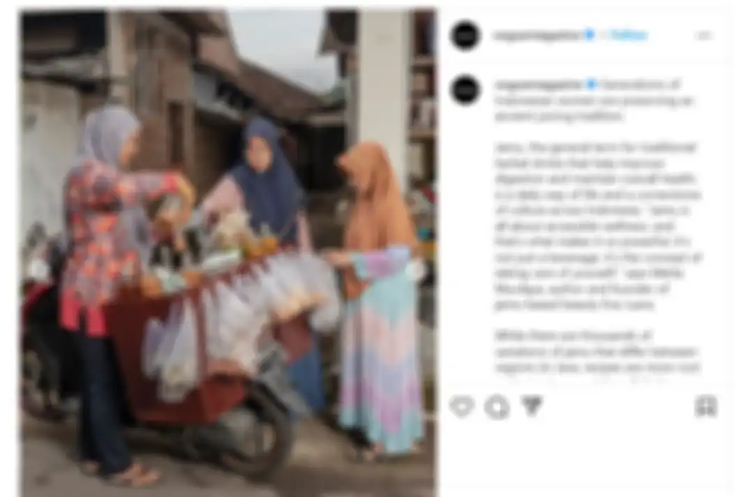 Postingan Vogue Magazine soal tukang jamu keliling