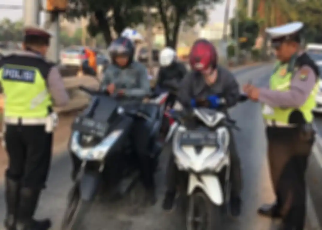 Ilustrasi razia resmi polisi.