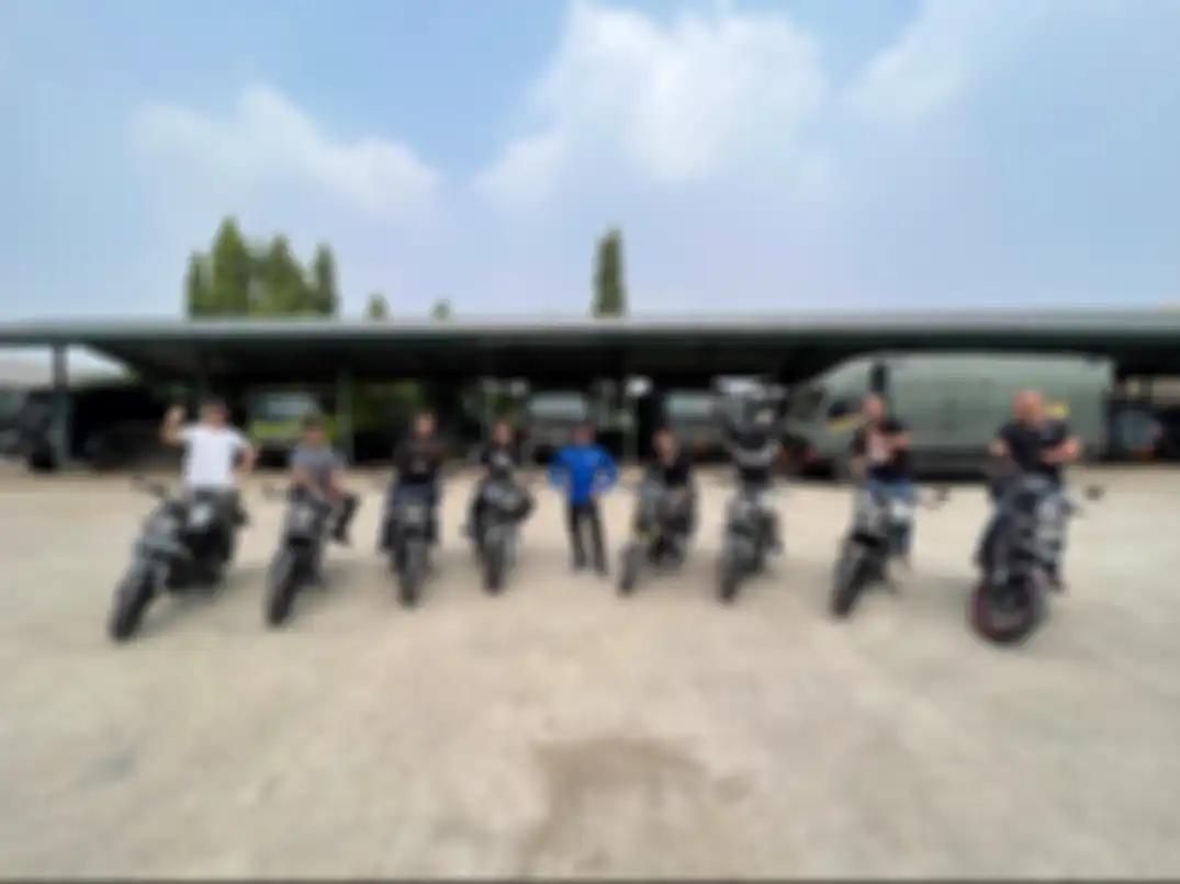 Konsumen yang berkesempatan mendapat edukasi berkendara yang tepat oleh Yamaha