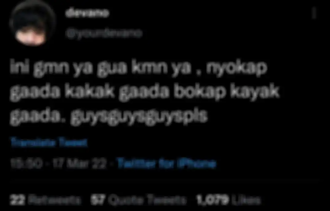 Cuitan Devano merasa kesepian
