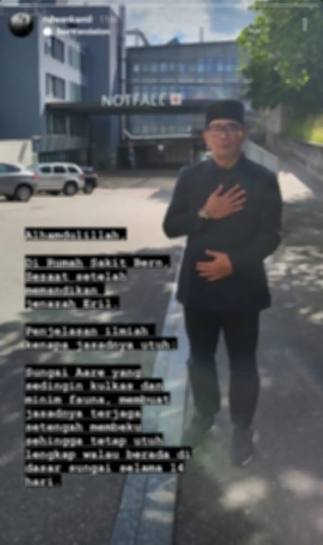 Penjelasan Ilmiah Ridwan Kamil tentang jasad Eril yang masih utuh.