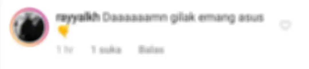 Salah satu komentar netizen di kolom komentar Instagram @asusid