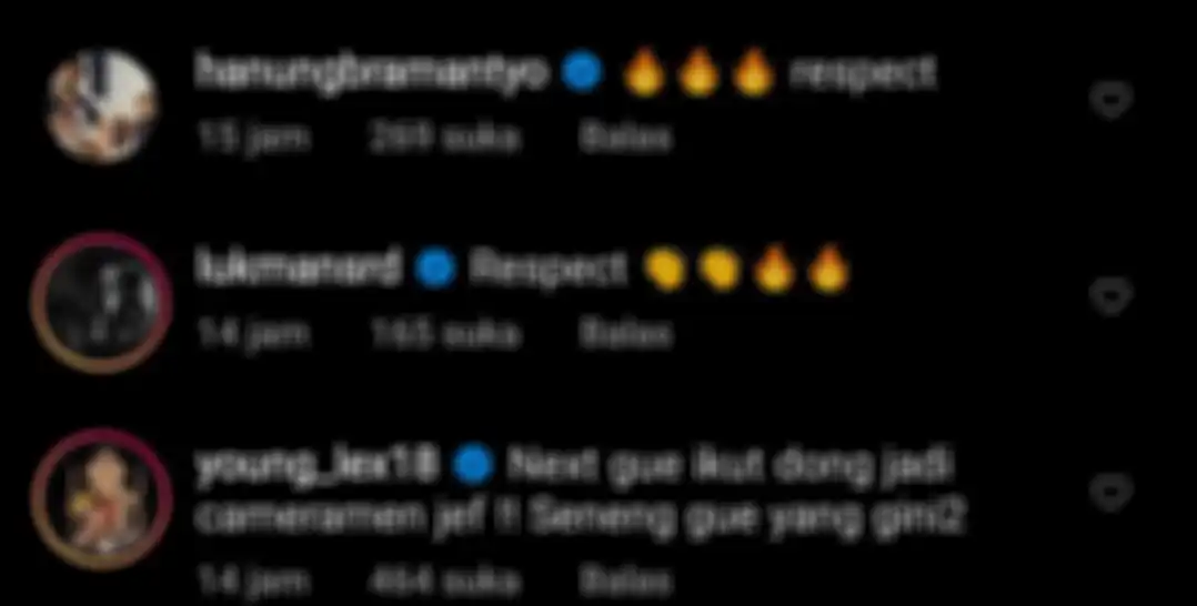 komentar seleb di akun IG Jefri Nichol