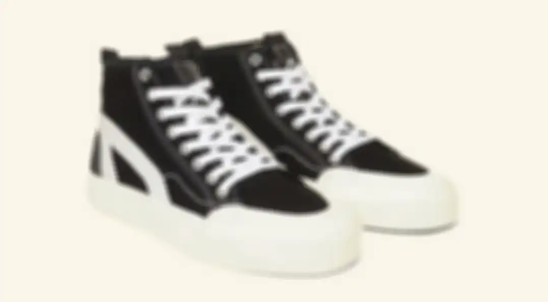 Sneakers High Hitam Putih Aftersundays