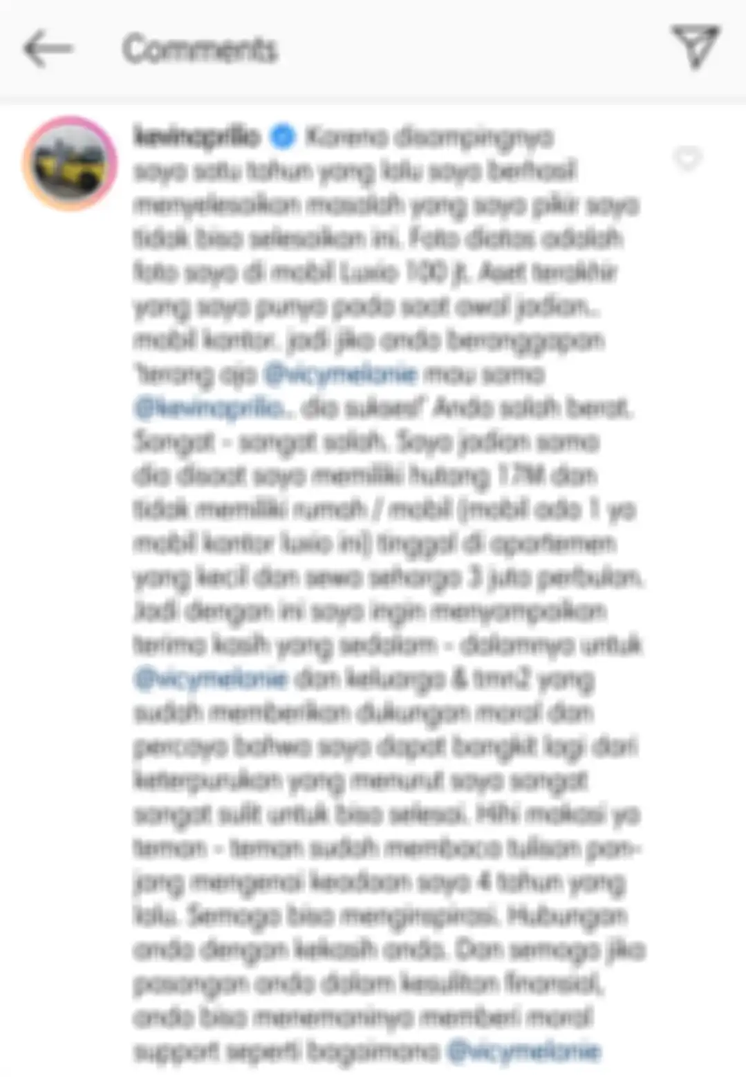Kevin Aprilio ceritakan asetnya yang tersisa setelah bangkrut