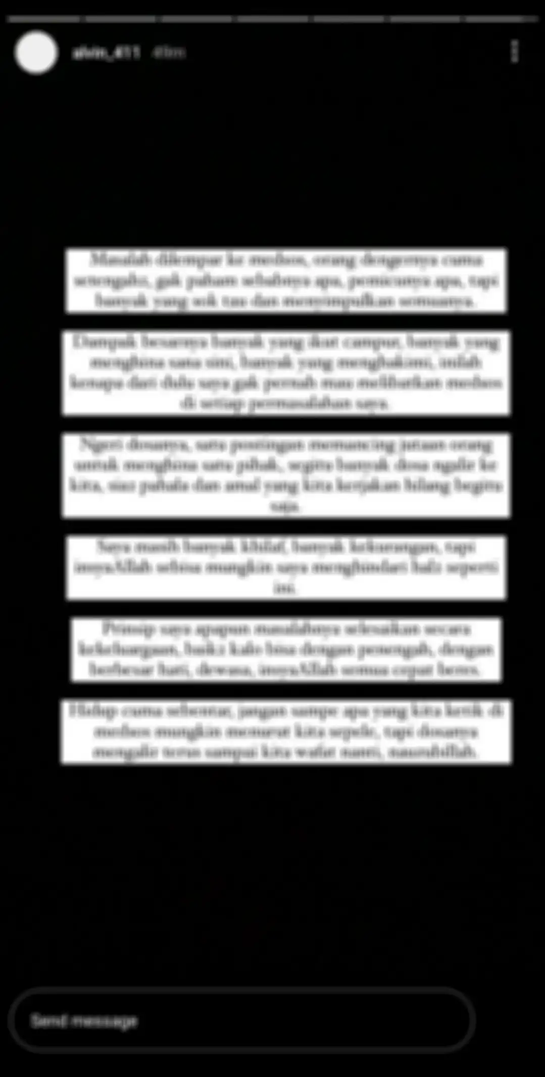 Klarifikasi Alvin Faiz 