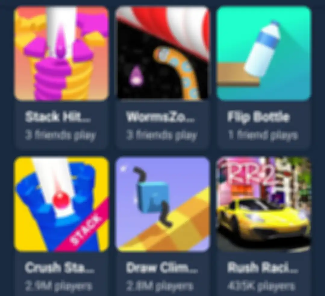 Contoh game kasual di Facebook Gaming