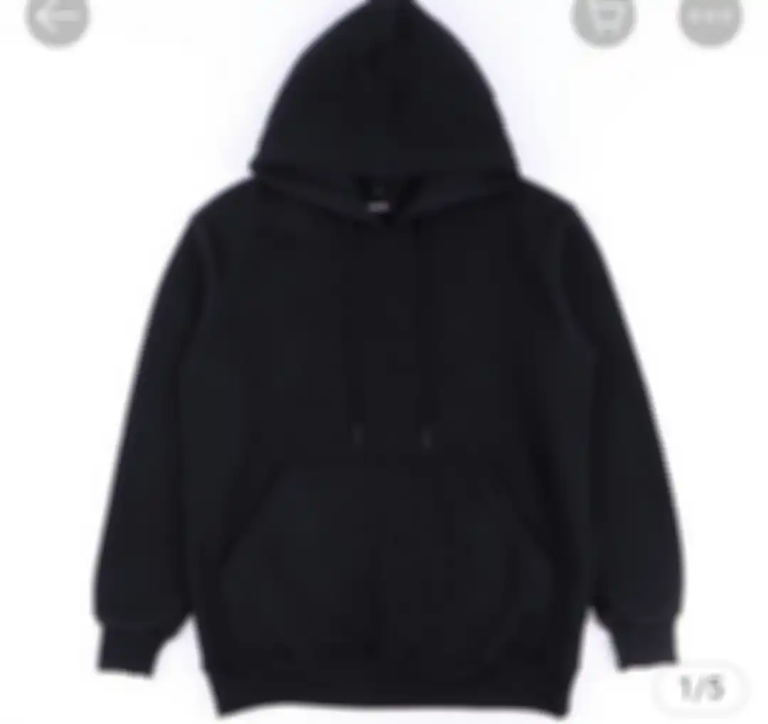 Hoodie Warna Hitam Polos Artebasic