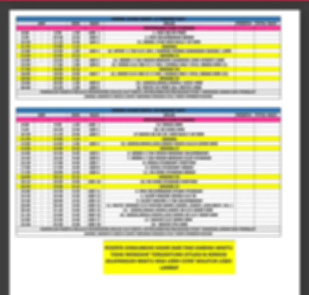 JADWAL HARI JUMAT DAN SABTU