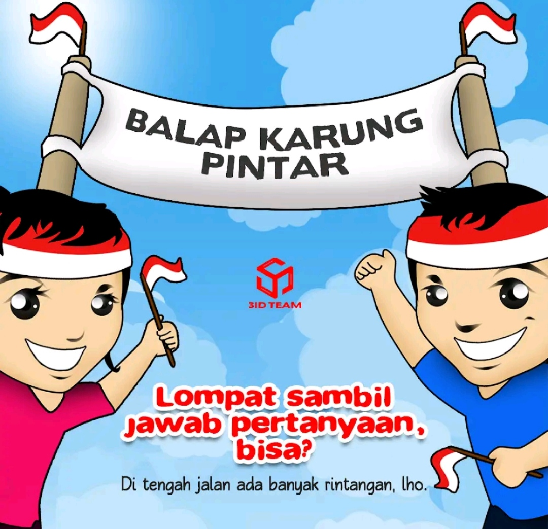 Ilustrasi game Balap Karung Pintar
