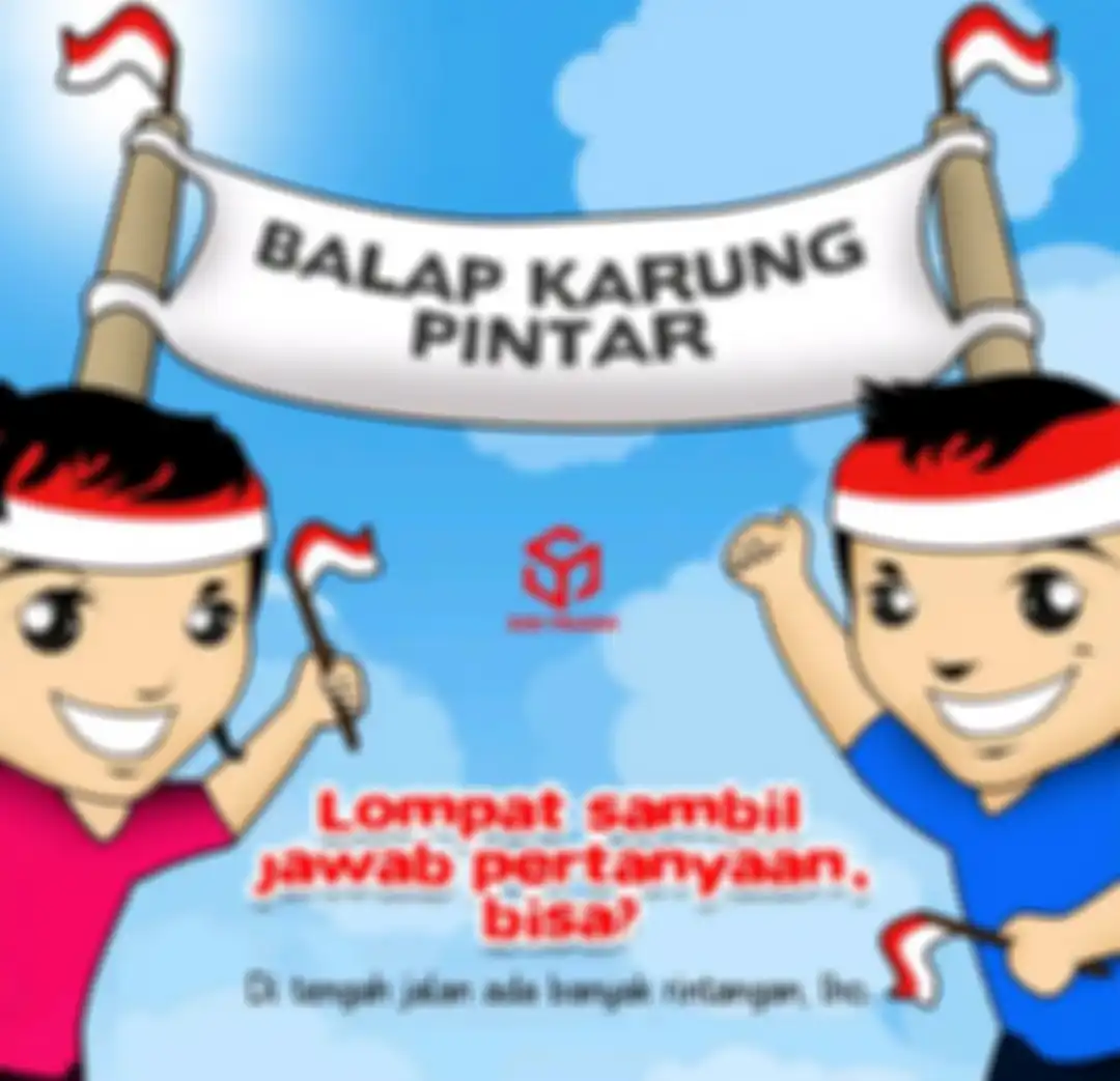 Ilustrasi game Balap Karung Pintar