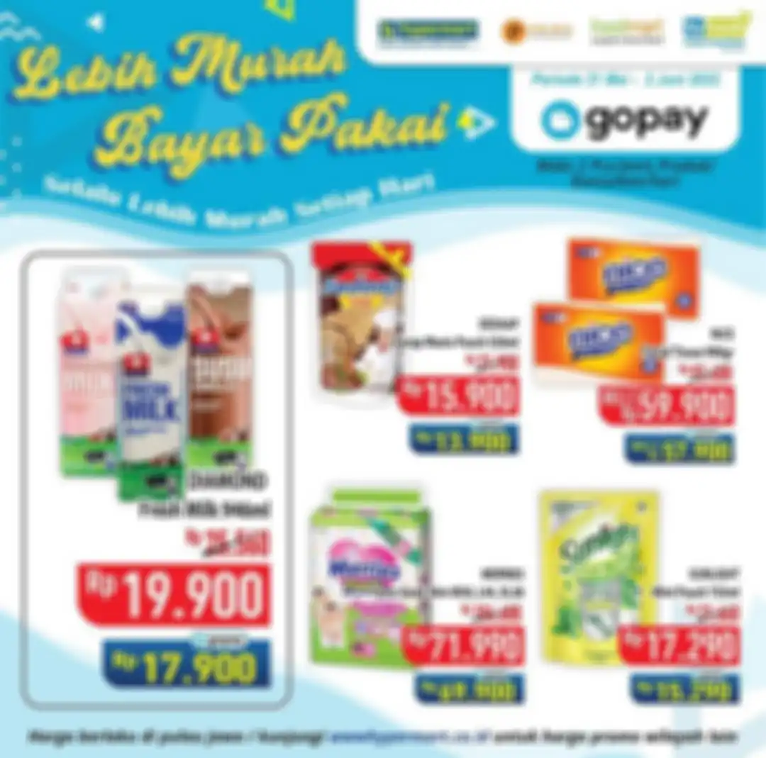 Katalog promo Gopay di Hypermart periode awal bulan Juni