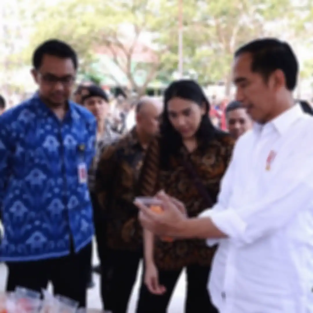 Putri Tanjung menemani Presiden Jokowi kunjungan ke Subang