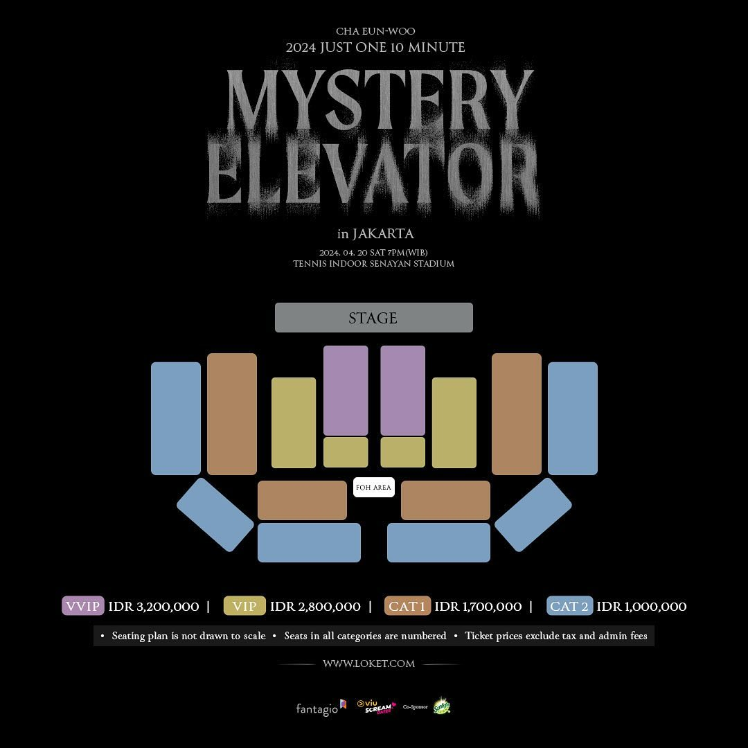Cha Eunwoo 2024 Just One 10 Minute [Mystery Elevator] in Jakarta