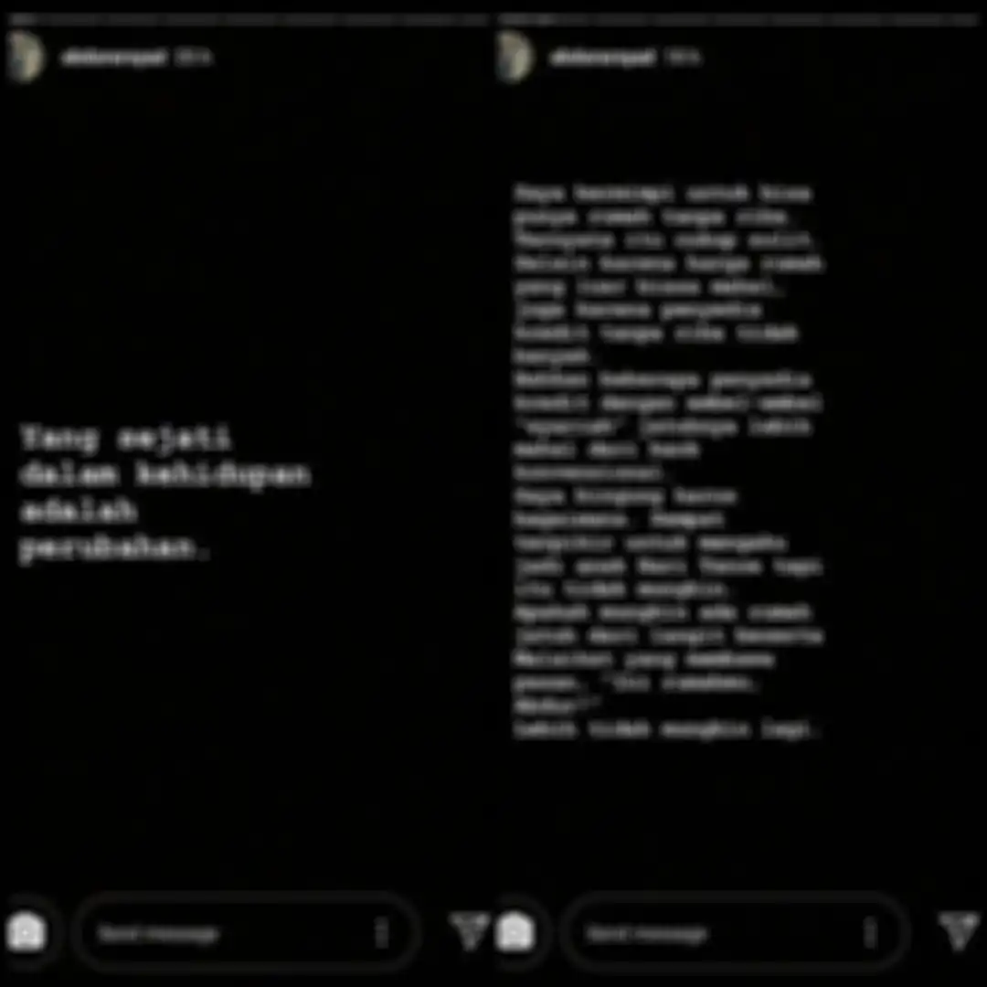 Unggahan Instastory komika Abdur.