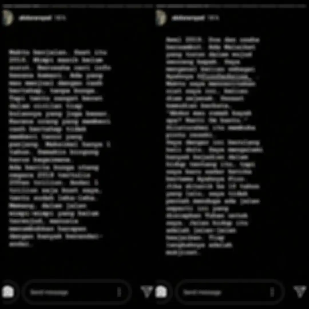 Unggahan Instastory komika Abdur.