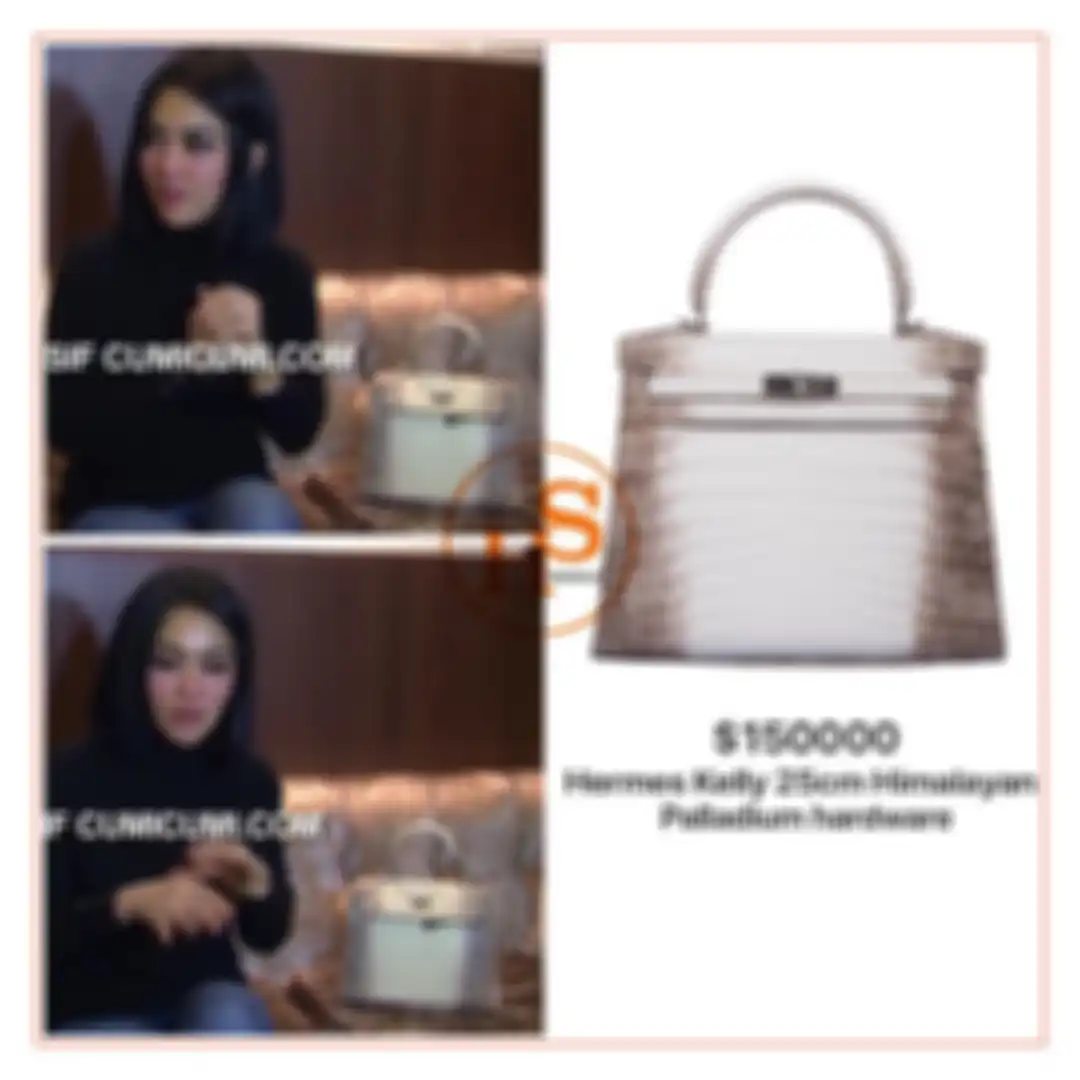 Syahrini terlihat modis mengenakan atasan berwarna hitam sambil ditemani tas mewah miliaran rupiah dari Hermes