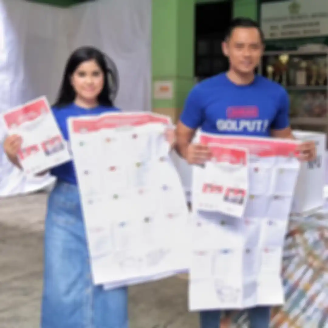 Penampilan kompak Agus Yudhoyono dan Annisa Pohan.