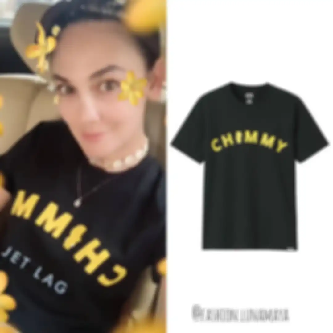 Kaos Luna Maya saat bertemu Iwet Ramadhan