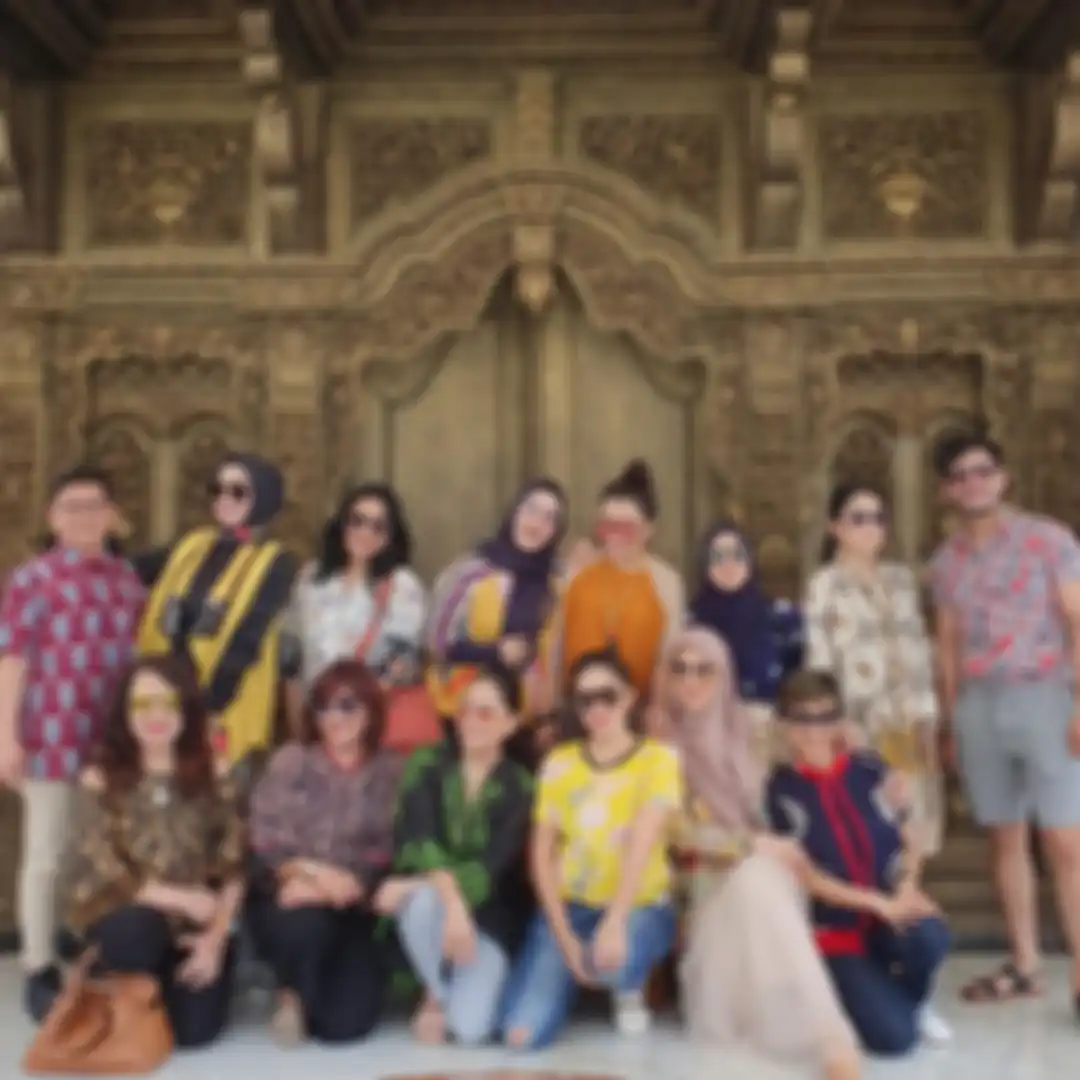 Mayangsari dan geng saat di rumahnya di Purwokerto
