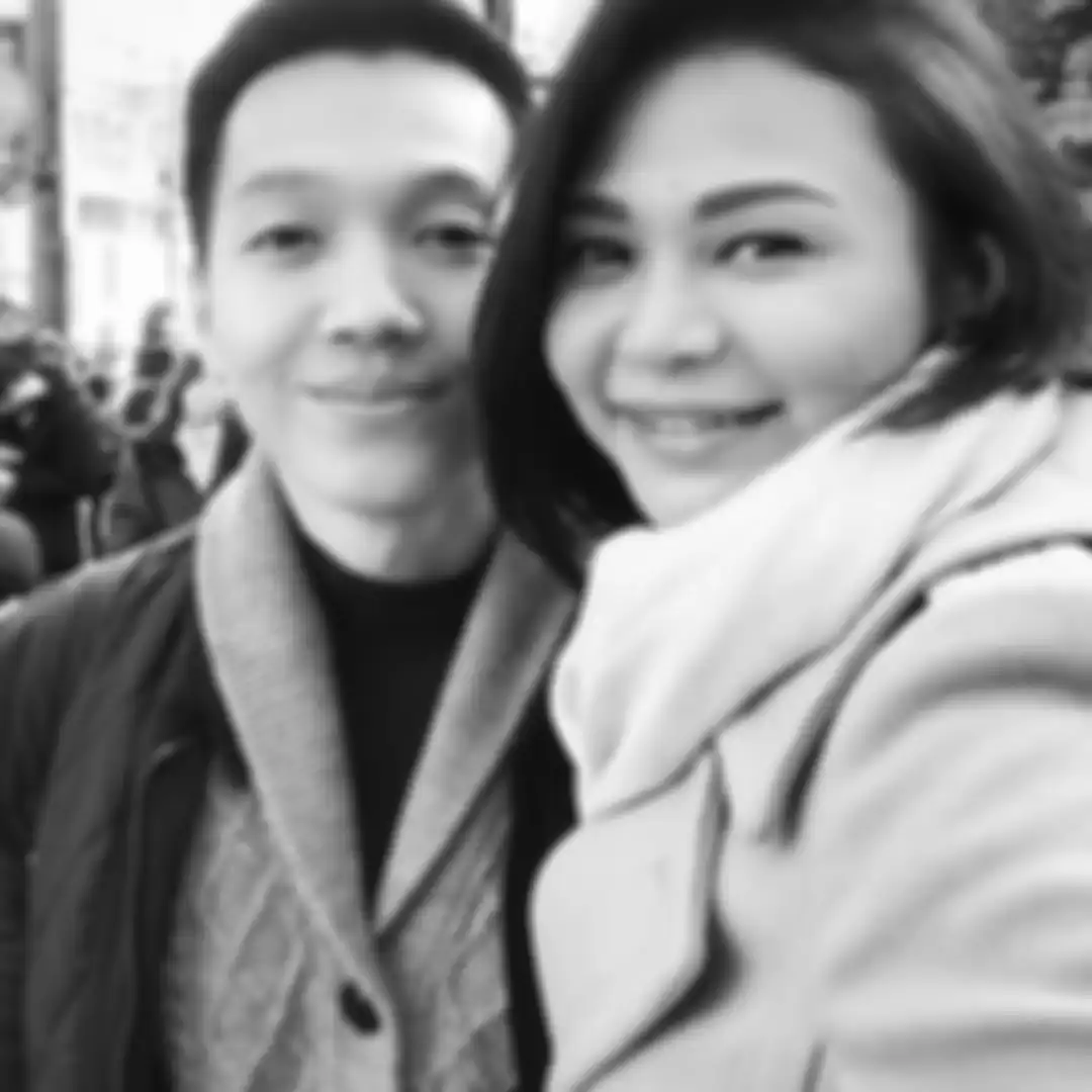 Kartika Sary dengan calon suami