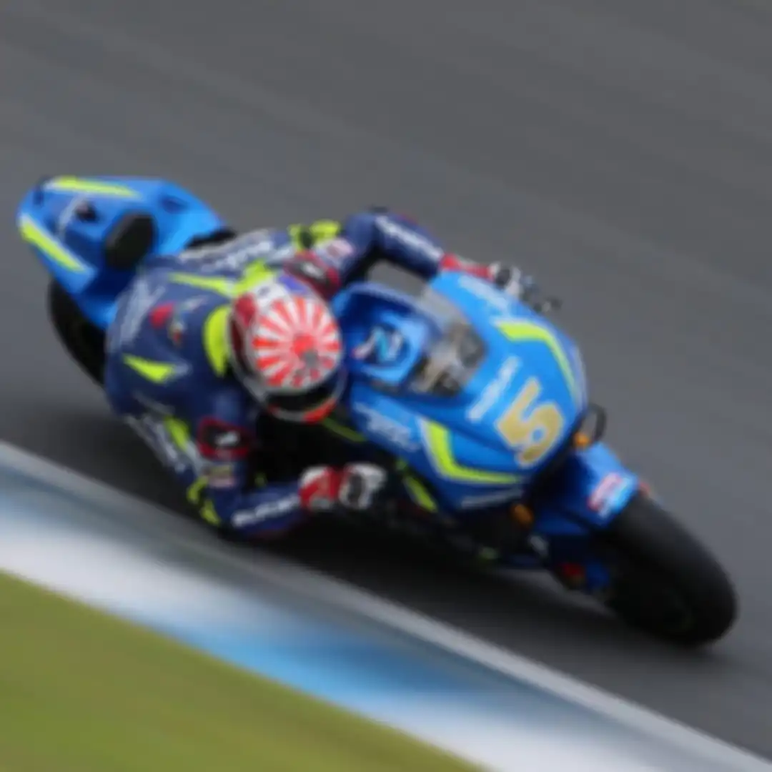 Johann Zarco saat menunggangi motor MotoGP Suzuki GSX-RR di tes privat di Jepang tahun 2016 silam