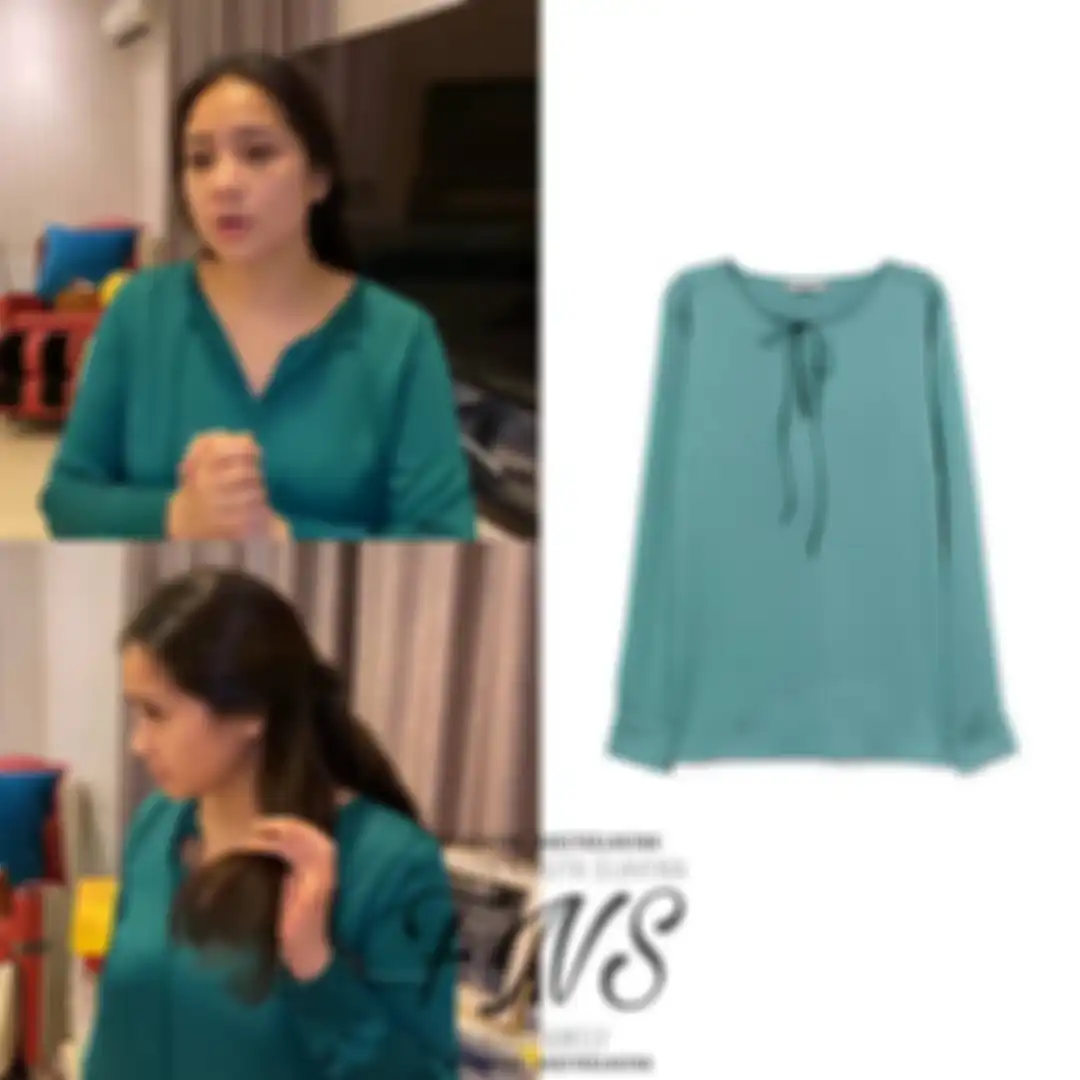 Blouse with Ties Neck dari H&M