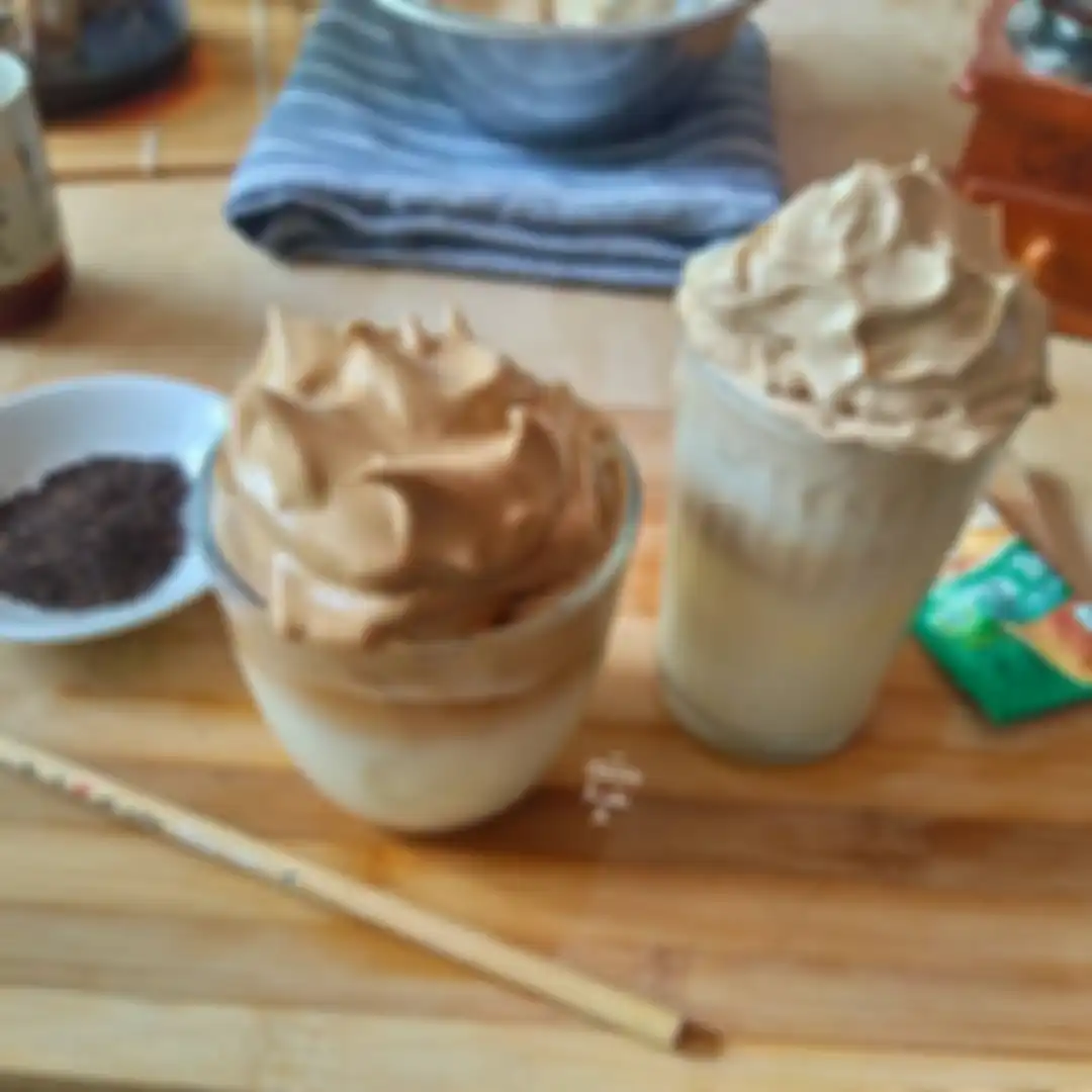Dalgona Milk Tea.
