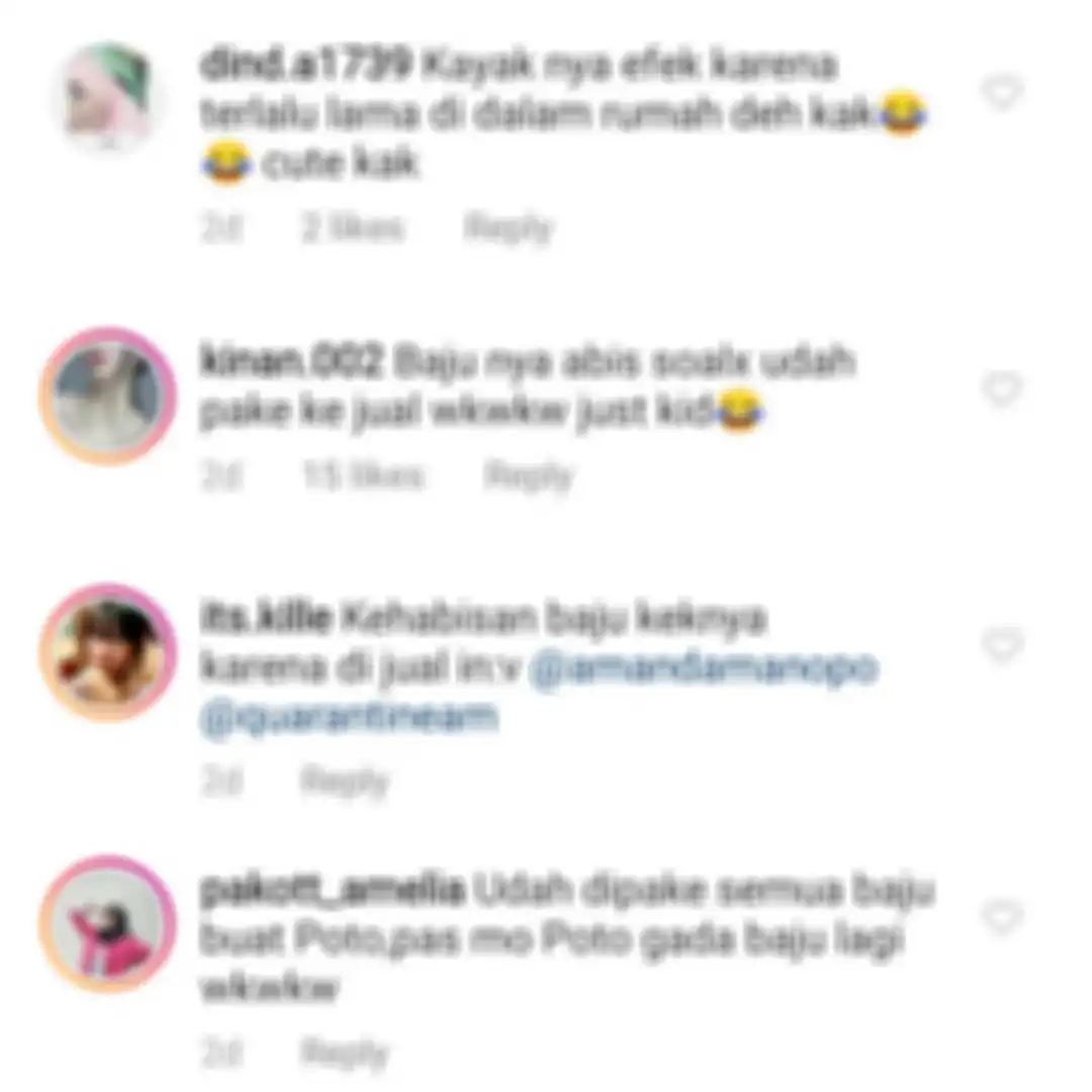 Komentar netizen dalam postingan Amanda Manopo