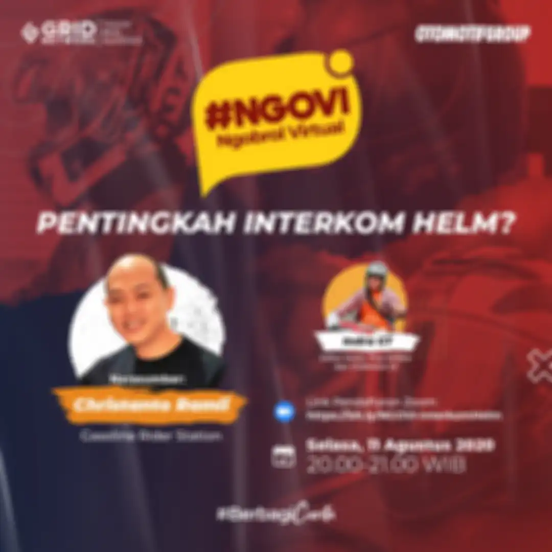 Ngovi diskusi soal pentingnya intercom di helm