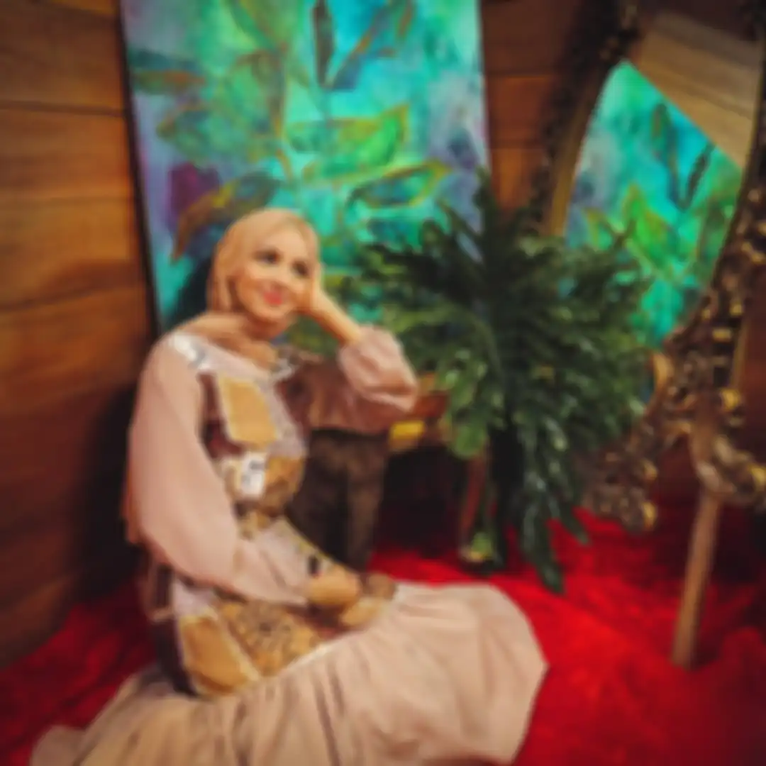 Dress hijab manis ala Zahrah Zubaidah