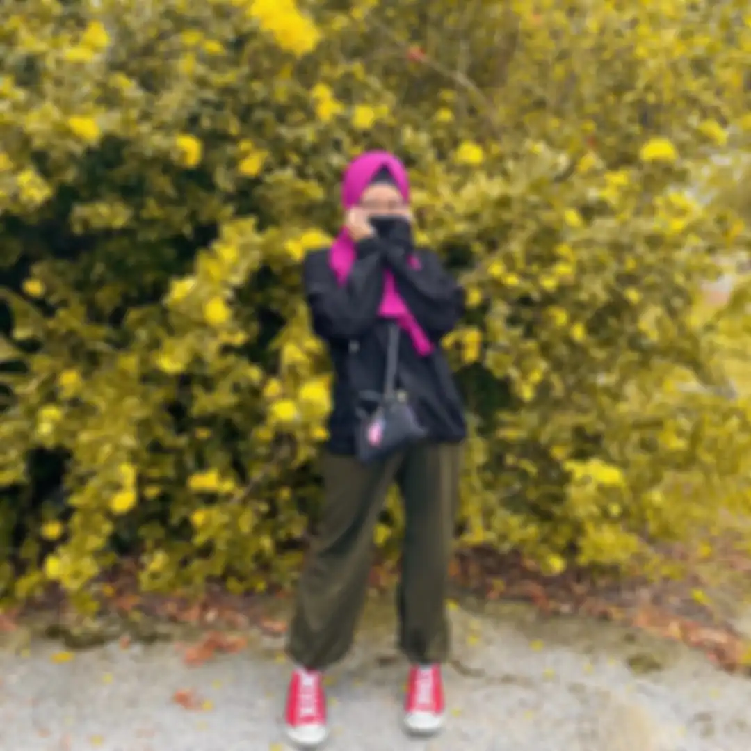 OOTD Sajidah Halilintar dengan hijab ungu