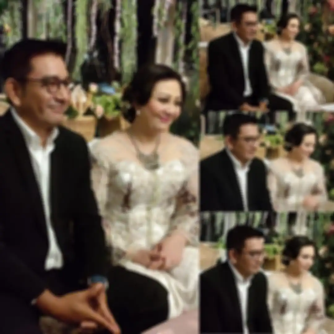 Tengku Resi tampak bahagia menikah untuk ketiga kalinya 
