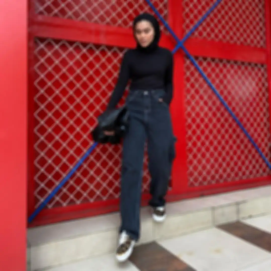 Ide OOTD Hijab pakai baggy jeans