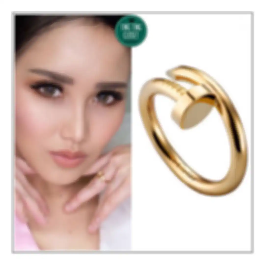 Ayu Ting Ting pakai cincin mewah