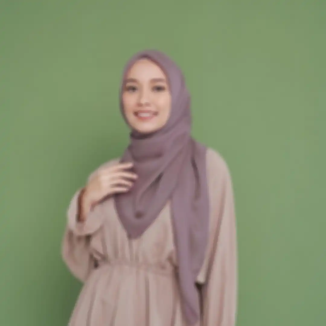 Ide gaya hijab segi empat anti boring buat lebaran