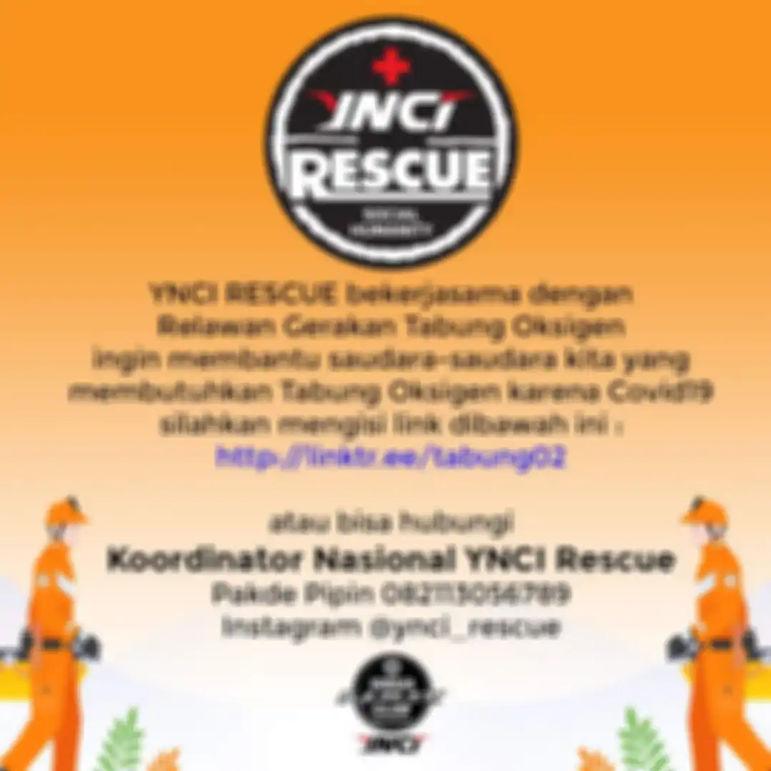 YNCI bagikan tabung oksigen untuk pasien Covid-19