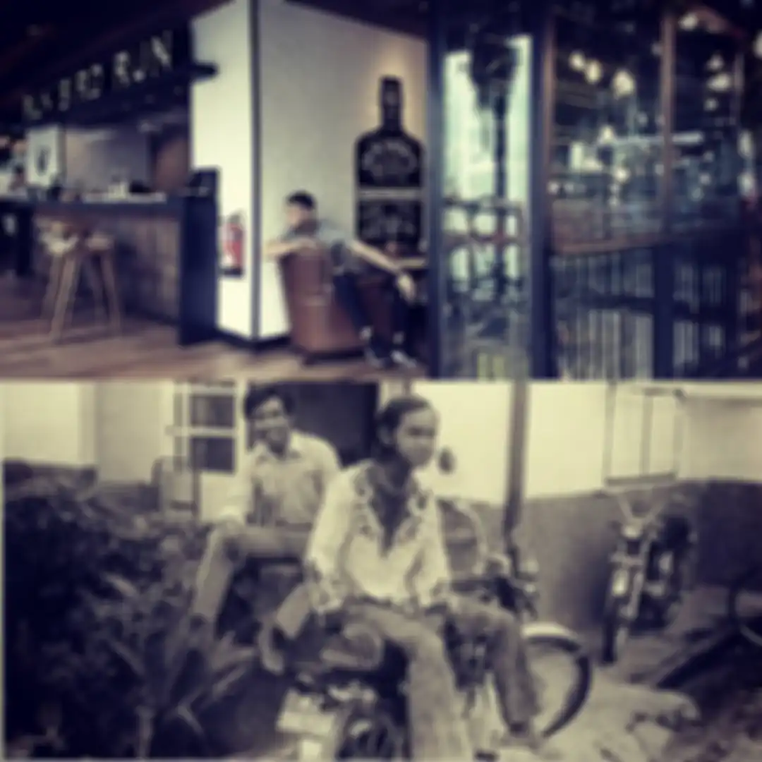 Didi Riyadi pose deketan sama motor incaran kolektor, Honda CB Gelatik.